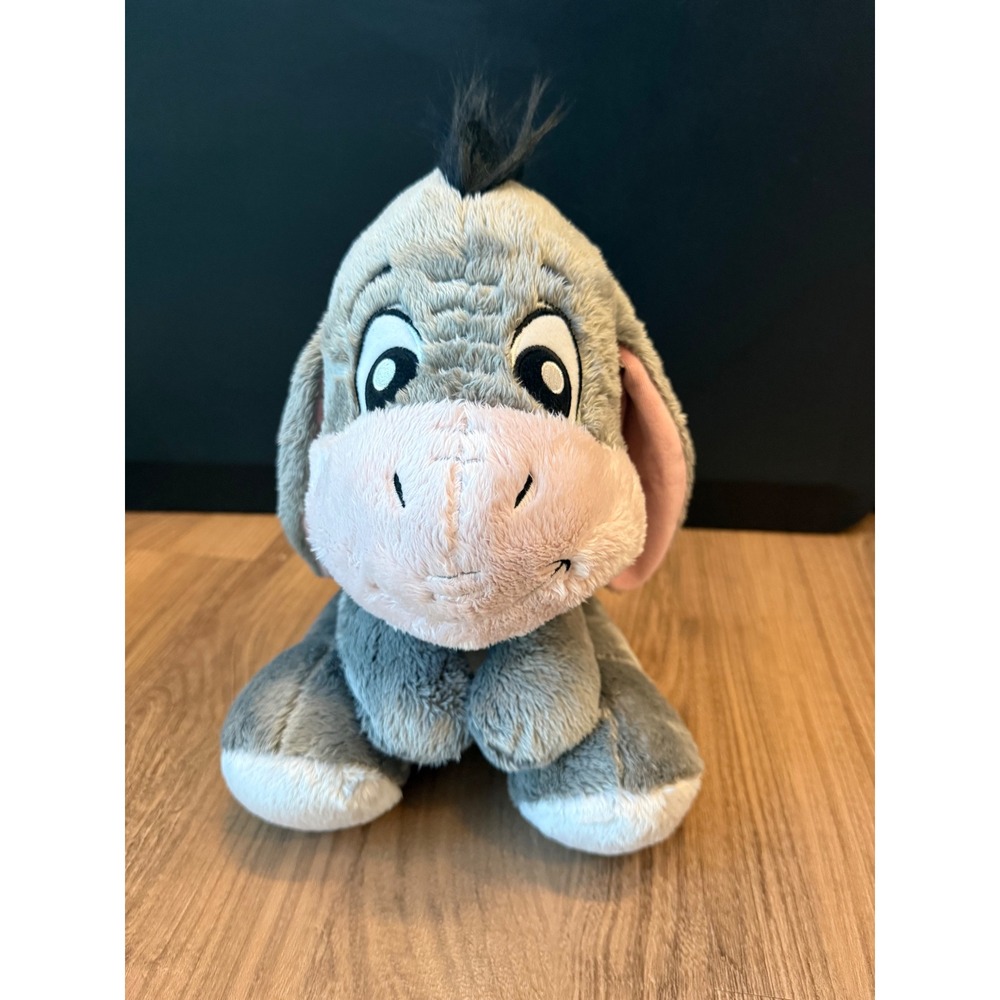 Disney Parks Eeyore Plush Winnie the Pooh Grey Stuffed Animal Toy 10 inch